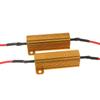 2 Set 12v Load Resistor 25W 50W Aluminum Shell Power Resistor 6ohm 8ohm for Car Turn Signals Light Indicator LED Flash