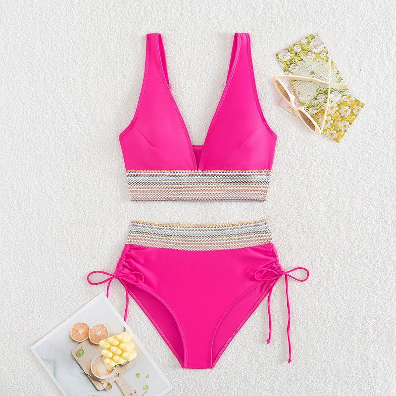 Split Bikini Swimsuit Women's Tight Waist Multi-color Hot