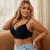 European and American Large Size Thin Style Beautiful Back Sexy Plus Size Underwear with Steel Ring Push Up Bra