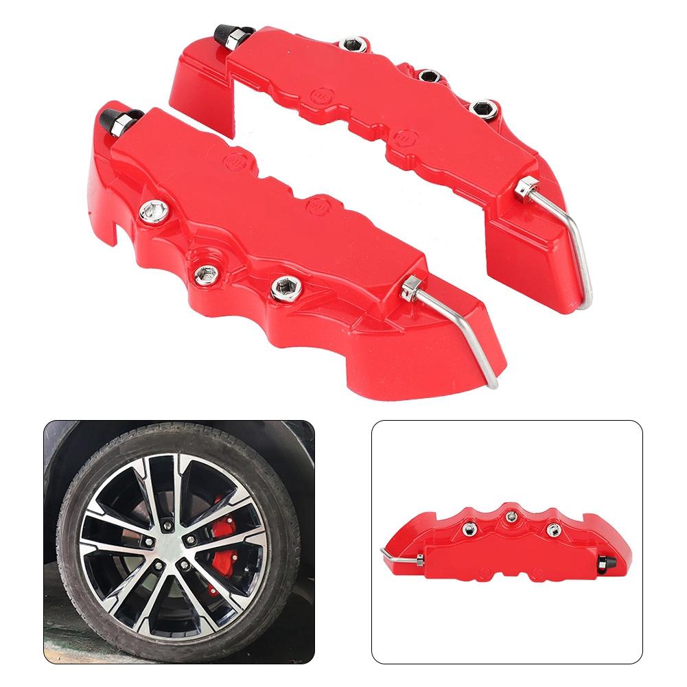 2PCS High Quality ABS Useful Car Universal Disc Brake Caliper Covers Front Rear Auto Kit
