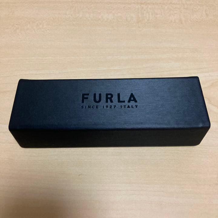 Used FURLA Glasses VFU422J Shiny Light Pink Glasses Furla