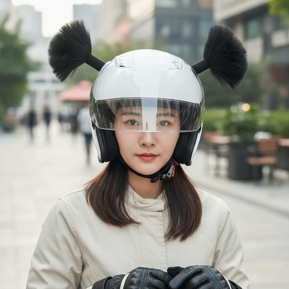 2 Stück/Set Selbstklebende Motorradhelm-Zöpfe Motorradhelm Krieger-Zopf für Motorrad