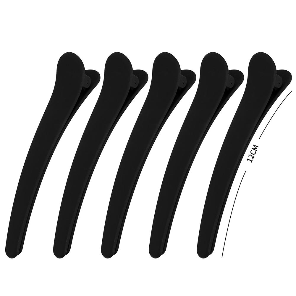 

5 шт. Черные матовые заколки для волос с напылением, бесшовные зажимы для челки, простые заколки для волос, головные уборы, аксессуары для волос для женщин 12cm