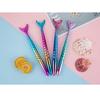 4 Pcs Ins Minimalist Mermaid Ballpoint Pen Black Small Fresh Personality Girl Style