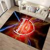 Arsenal Logo Design Carpet with Vibrant Colors and Bold Style Suitable for Use As an Anti-slip Game Mat for Living Room and Bedroom Sofas