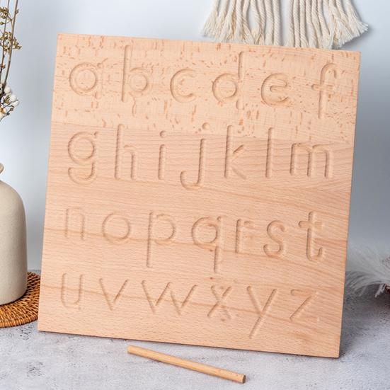 Drewniana tablica kreślarska poprawia koordynację ręka-oko umiejętności motoryczne ABC cyfry kształty lekki