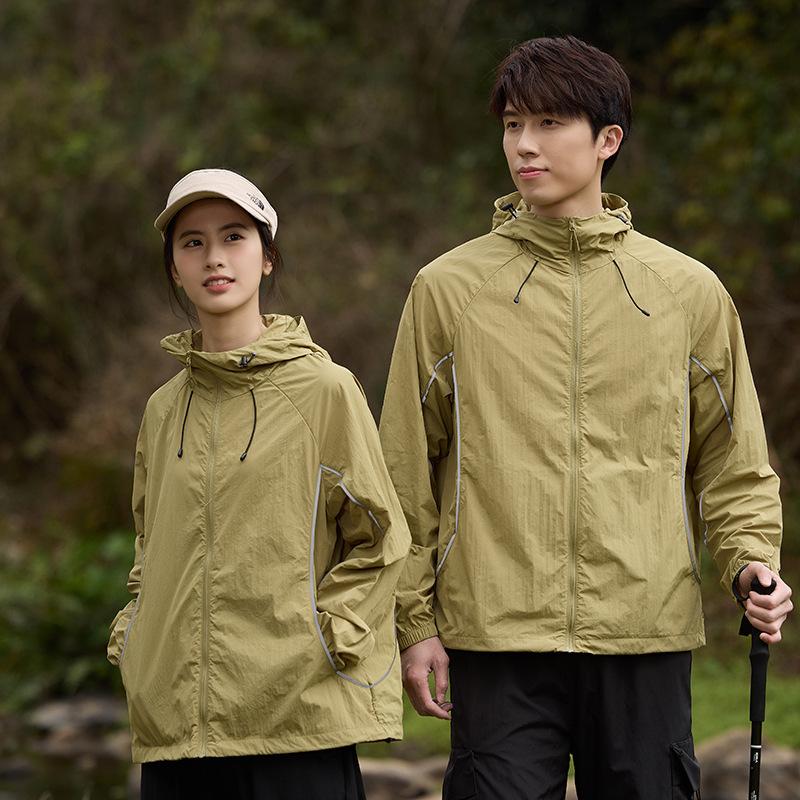 1A antibacterial outdoor sunscreen clothing men's and women's summer thin breathable anti-ultraviolet fishing clothing sunscreen jacket