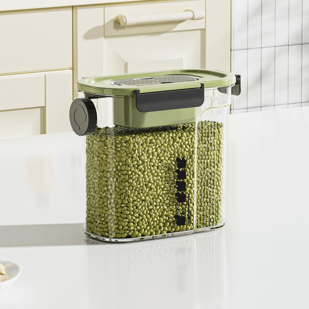 Sealed jar for homegrain tea kitchen storage jar insect-proof and moisture-proof plastic food-grade crisper rice bucket