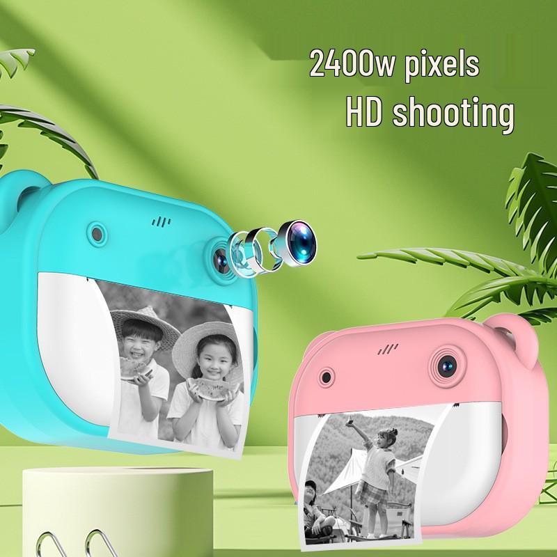 High-Definition Kids' Instant Print Camera with Cartoon Design
