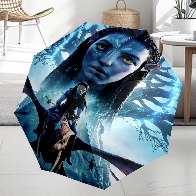 Avatar Theme Automatic Umbrella, Lightweight & Portable, 8 Rib, Perfect for Outdoor Travel, Birthdays, Christmas, Gifts.