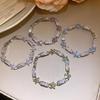 High-End Floral Zirconia Flower Clasp Bracelet - Elegant, Unique Design for Women