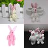Niedliches 7,5 cm großes Mini-Kaninchen-Plüschtier, perfekt als Hochzeitsgeschenk oder Mitbringsel.