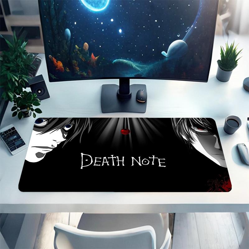1 Stück Death Note Mystery Gaming-Mauspad Tastatur Schreibtischmatte Rutschfeste Gummikanten Wasserdichtes Computer-Mauspad für Büro Heimdekoration Y1183