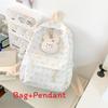 Cute Floral Cat Girl Backpack With Breathable Nylon And 14in Laptop For College Students