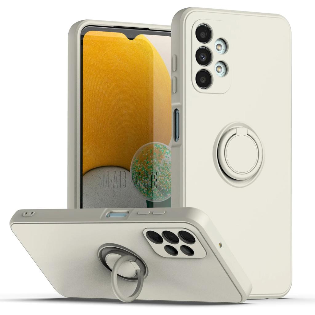For Samsung Galaxy A03 A11 A12 A22 A30 A33 A32 A51 A52 A71 A72 Magnetic Ring Holder Cover Fall-new Liquid Silicone Case