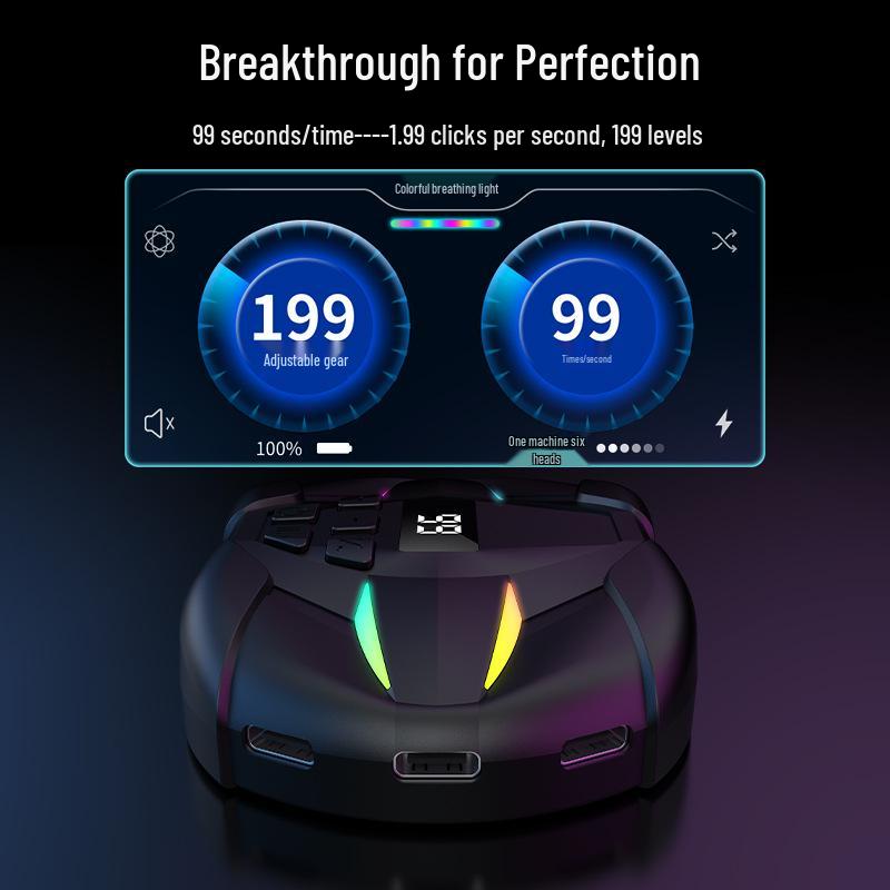 Automatic Silent Screen Clicker with Long Battery Life for Live Streams