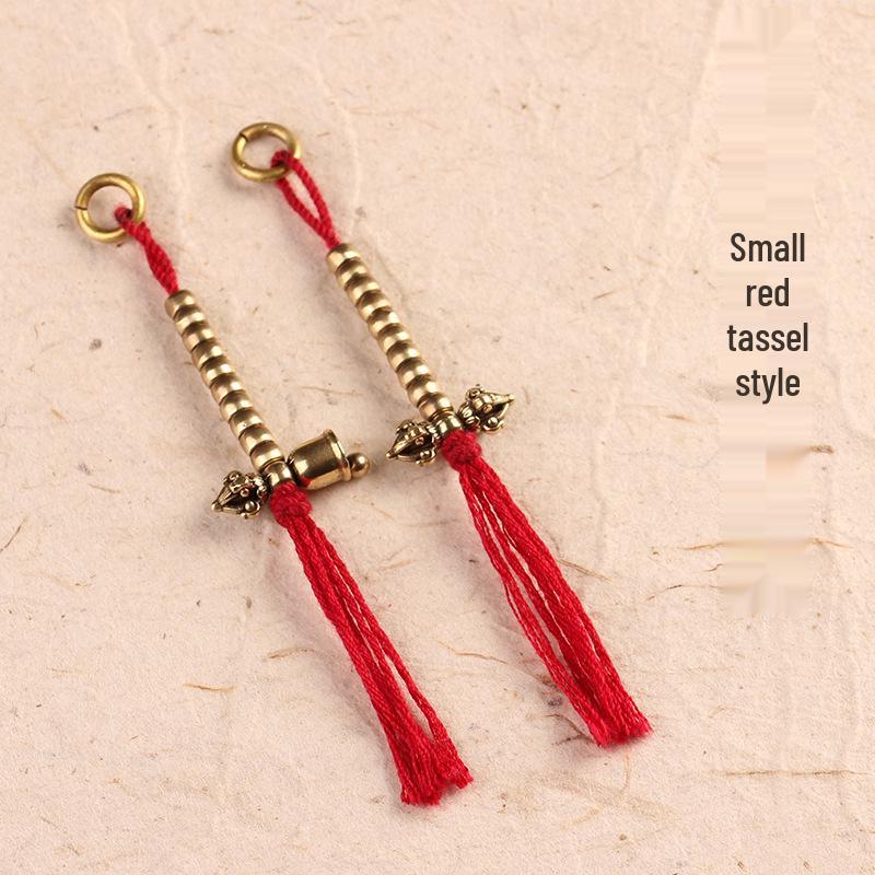 

Литературная подвеска из бусин в тибетском стиле с акцентами из ваджры бодхи и лунной звезды