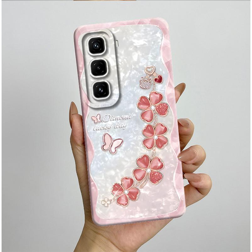 For Infinix Hot 50 Pro 4G Case Pretty Flowers Soft Silicone Shell Cover For Infinix Hot 50 Pro Plu 4G Phone Case Hot50Pro Coque