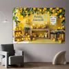 2D Freshly Lemonade Backdrop, Summer Lemon Stand Photography Background Banner