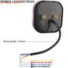 Y4UA Shock Absorbing Heavy Duty Waterproof LED Square Light For Freight Commercial Trucks License Plate Applications