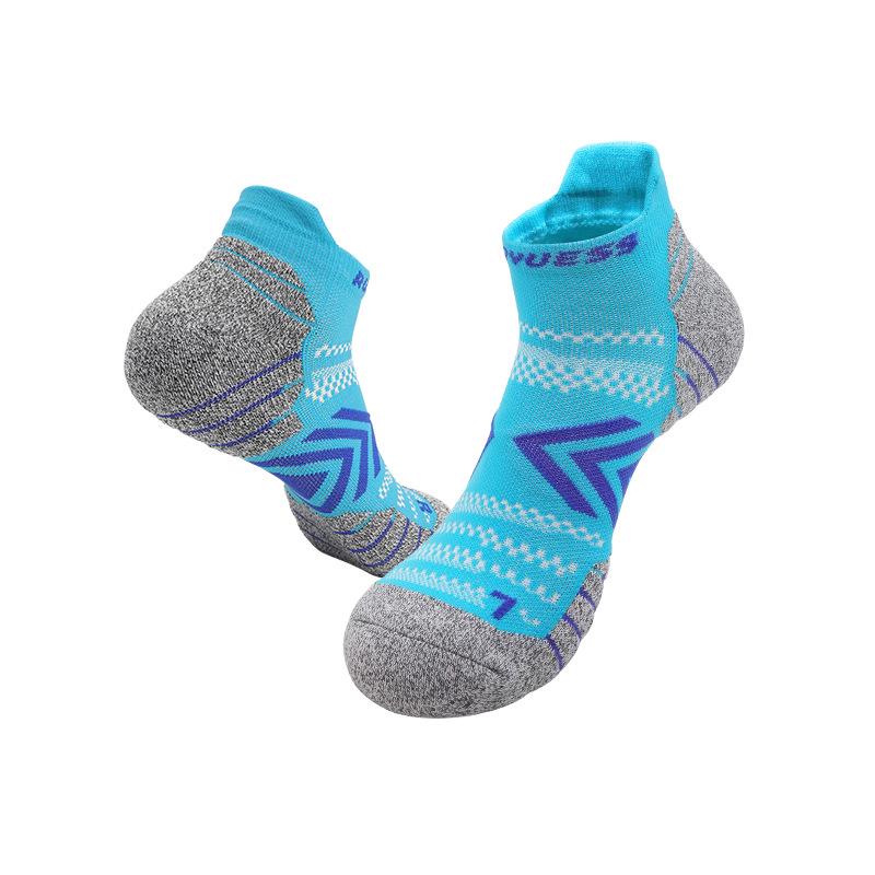 Unisex Marathon Running Socks with Thick Towel Sole - Pro Sports & Kids' Badminton Socks