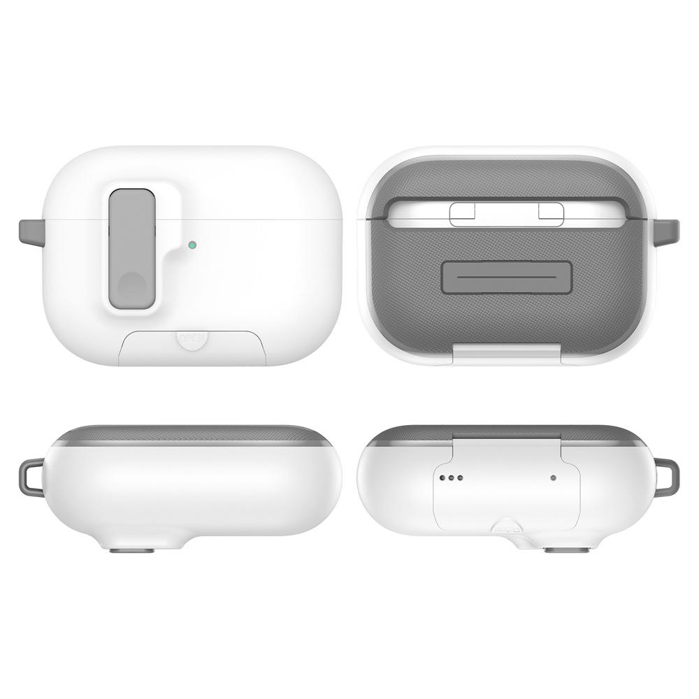 (Fluffy Blue) For Airpods Pro 3 New Full Protection Auto Pop-Up Lid Design with Lanyard Wireless Charging Case For Airpods Pro 3