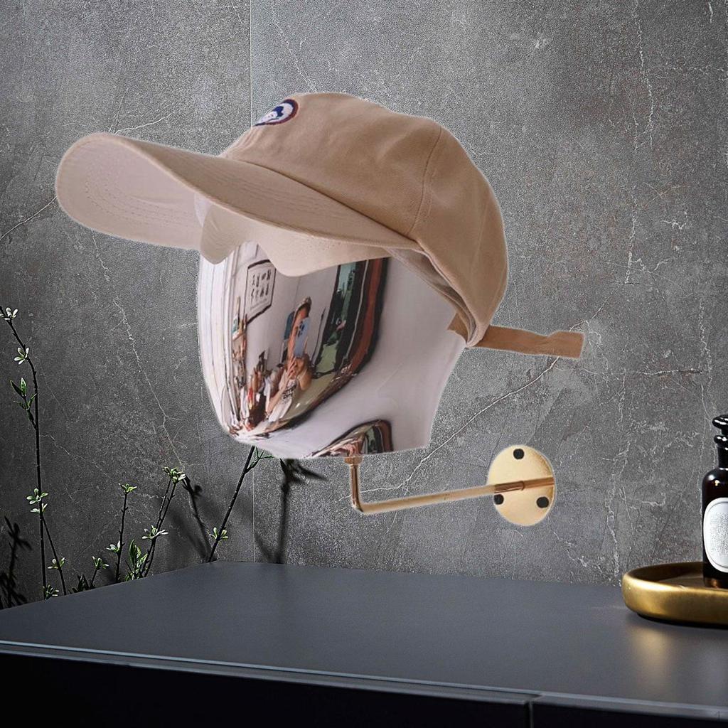 Mannequin Head Wall Mounted Display Holder Stable Hairpieces Hat Rack for
