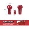 JeCar Red Carbon Fiber Gear Shift Knob Cover Trim for Ford Mustang 2015-2023 Interior Accessories
