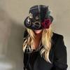 Steampunks Tall Hat Cosplay Goggles Hat Music Festival Costume Party Stage Hat
