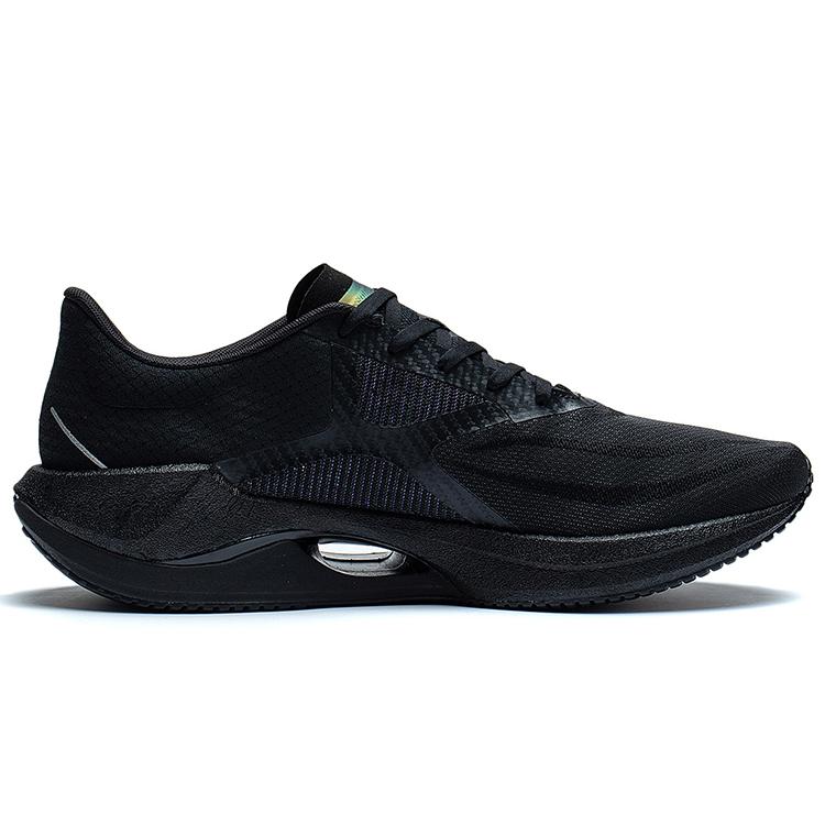 Li Ning Super Light 20 Fashion Odporne na ścieranie Oddychające Niskie Buty do biegania Męskie Czysta czerń ARBT001-7