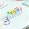 Finger Button Anti-stress Toy Pendant Cheese Calming Keychain Keys Fidget Keychain  Children Adults