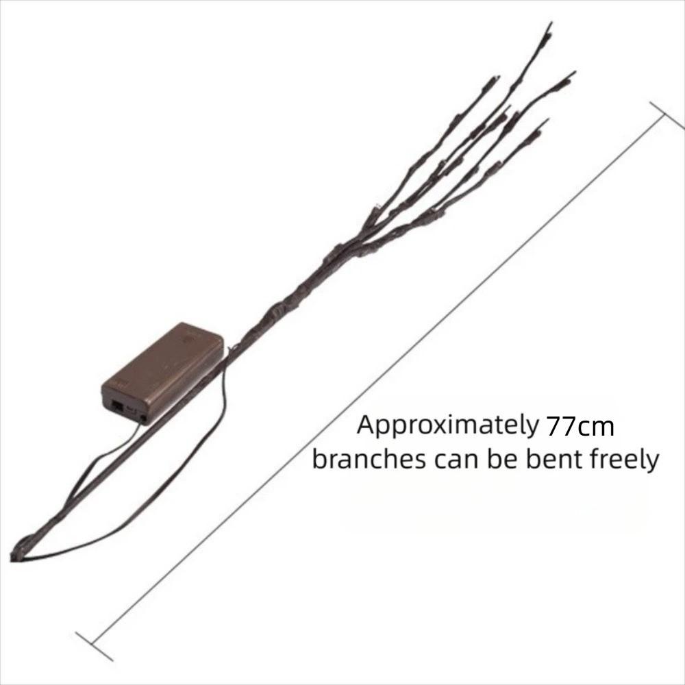 Bendable Fairy Lights Battery Operated Willow Branches Lights LED Simulated Tree Branch Light  Home