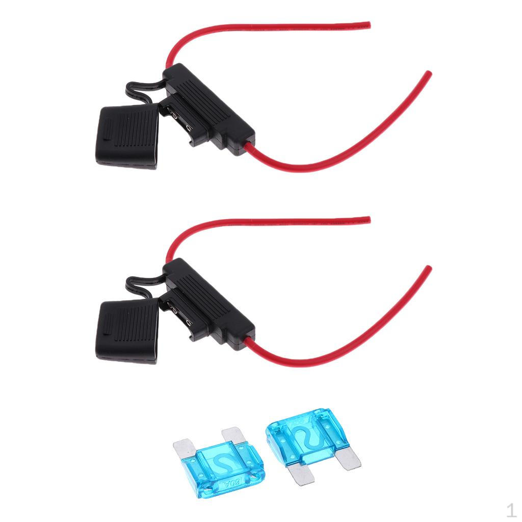 

High Quality 2Pcs 10 AWG ATC Heavy Duty Holder 12 Volt