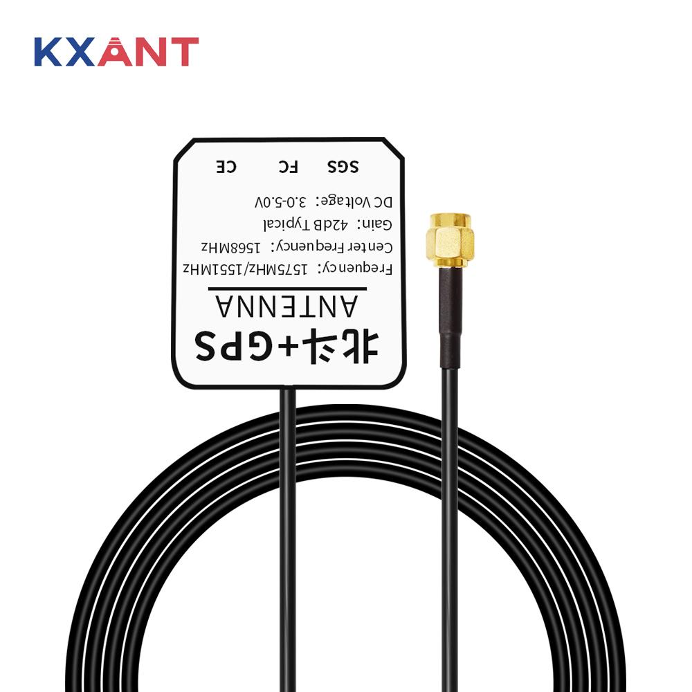 Factory Supply Glonass Gnss Waterproof Bd Car Gps Antenna Rg174 Cable Farka Gps Antenne Connector External Active Gps Antenna