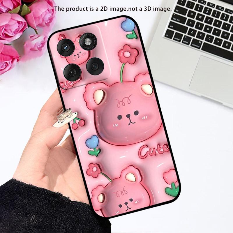 For Motorola Edge 60 Edge60s Pro Case Silicone Soft TPU Phone Cover For Moto Edge60Pro XT2507-1 Shockproof Fundas Cartoon Capa