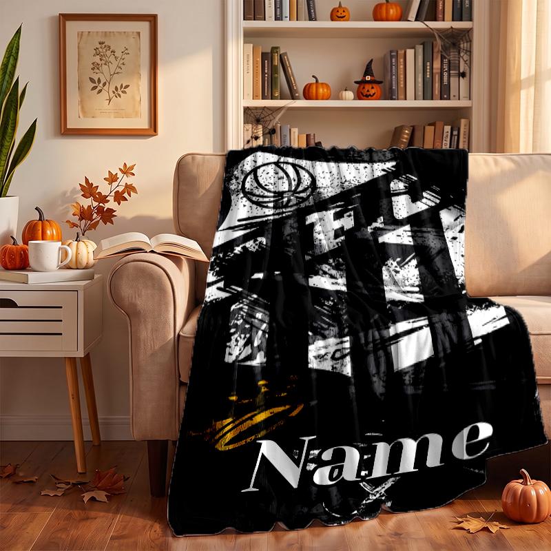 SANTOS Custom Flannel Blankets Soft Warm Cozy Throws for Home Decor Holiday Gifts