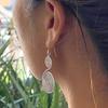 Vintage Ethnic Silver Color Metal Carving Geometric Spiral Dangle Earrings for Women Jewelry