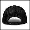 Plain Mesh Cap Hat Running Outdoor Women Men CA719 [White Fang] (Black)