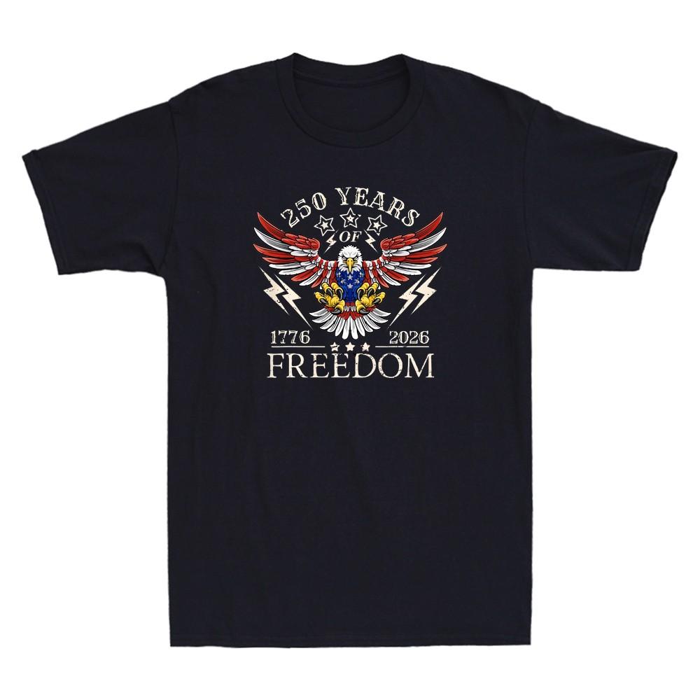 America 250th Celebration 250 Years America Eagle Pattern Vintage Men s T-Shirt Unisex T-Shirt S