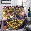 Yu Gi Ou Print Flannel Blanket,High quality Comfortable for All Seasons,Home Decor,Warmth and Comfort,Perfect for Christmas Gifts