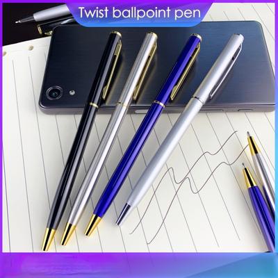 1 Ballpoint Pen Classic Metal Business Executive Meeting Ballpoint Pen Office School Stationery Retractable Signature Pen Gift Pen