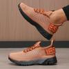 New Women'S Sneakers Shock Absorbing Mesh Breathable Lace Hiking Shoes Comfortable Lightweight Flat Bottom Women'S Casual Shoes
