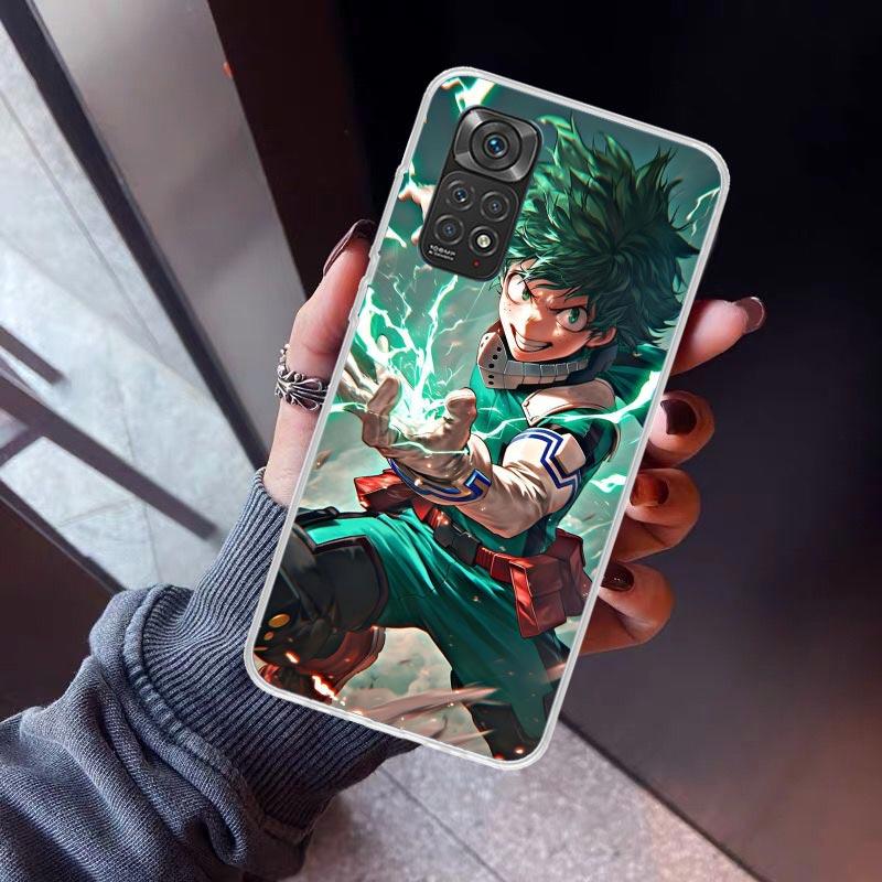 Midoriya Izuku Deku MHA My Hero Phone Case For Xiaomi Redmi Note 10 11 12 13 14 15 Pro Plus 11S 12S 14S 11T 11E 10S Soft TPU Bac