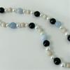 Tooxika Summer Ocean Niche Luxury Natural Blue Natural Stone Pearl Beaded Necklace Sweet Cool Collarbone Chain