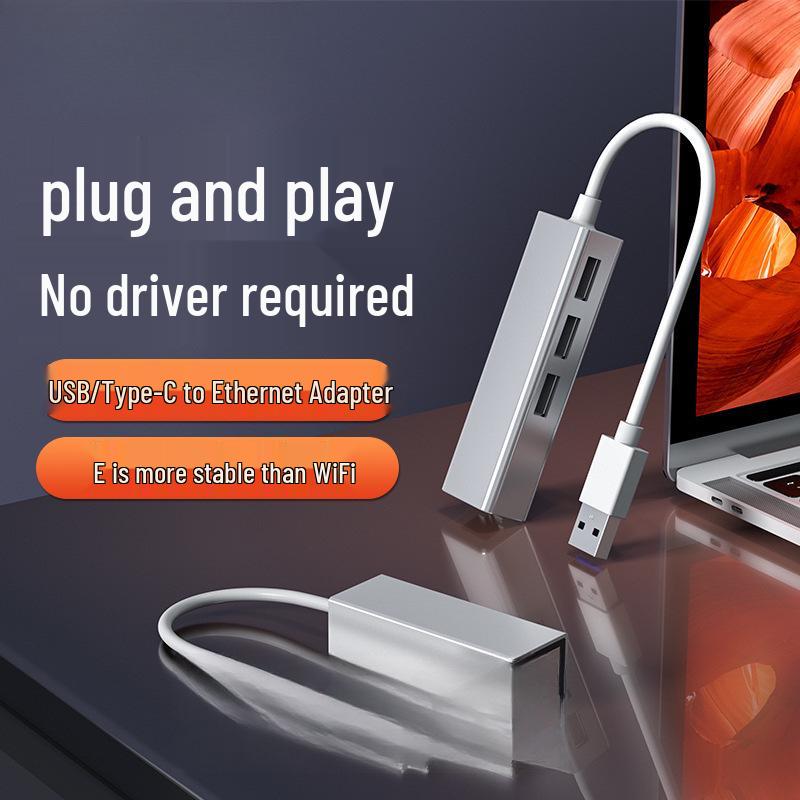 Gigabit Network Port Converter: 45 Ethernet to Computer Adapter