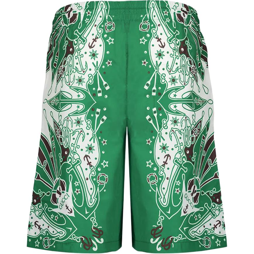 GUCCI Logo-print Drawstring Swim Shorts 790976-XHAI7-3465