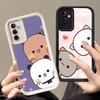 Lovely BUBU DUDU Couple Case For Samsung Galaxy Case S24 S23 S22 S21 Ultra Plus A55 A54 A53 A52 A35 A25 A15 5G Phone Y2k Cover