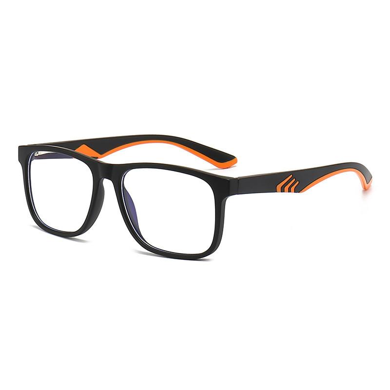 

Student Square Blue Light Blocking Glasses With Pc Frame For Large Faces оранжевый