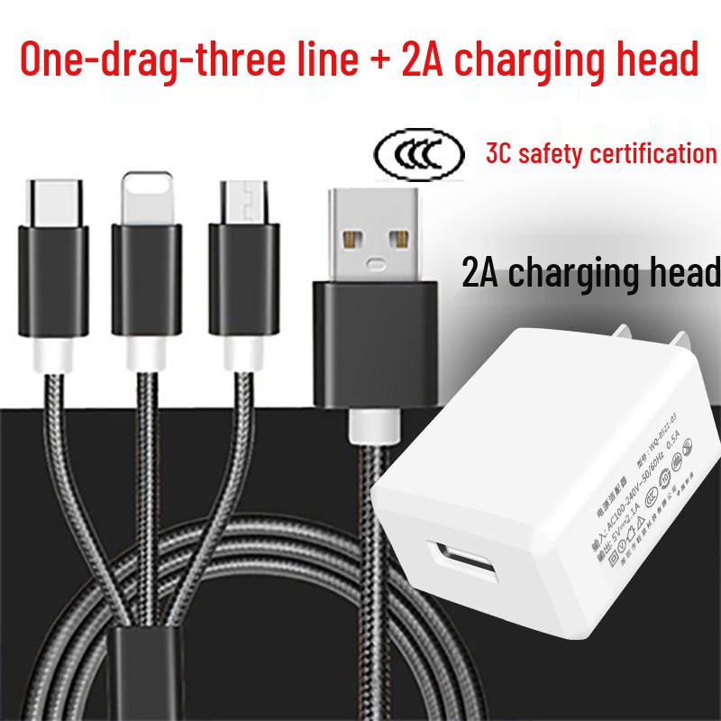 Universal 3-in-1 Charger for Huawei, OPPO, Xiaomi & Vivo Android Phones