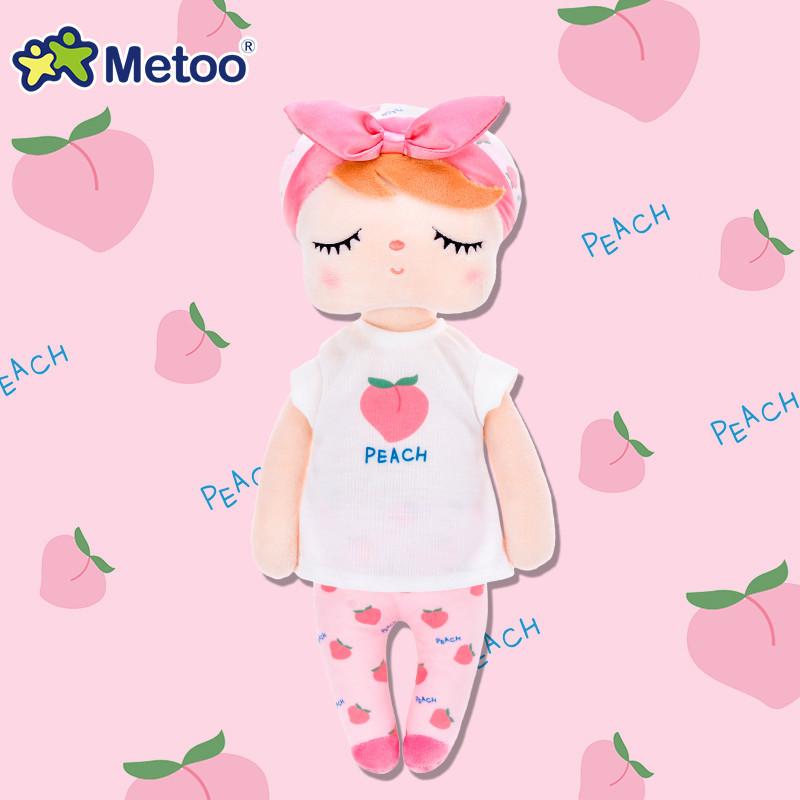 Metoo Angela Ctue Fruits Princess Plush DollWatermelon Lemon Peach ToysBaby Kids Holiday Gifts